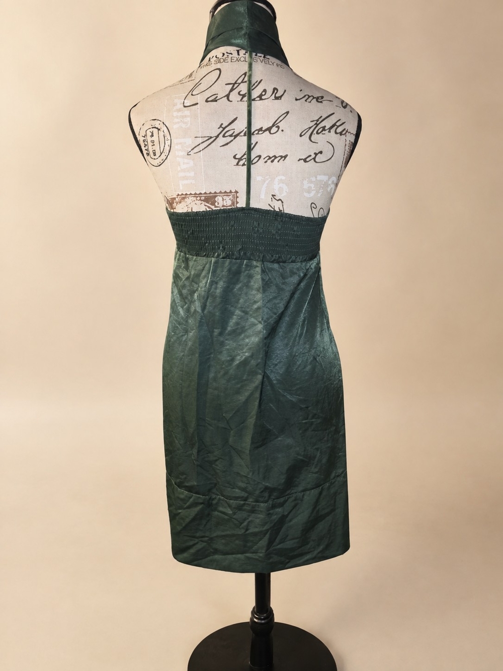 Gorgeous Emerald Green Halter Dress Read Description